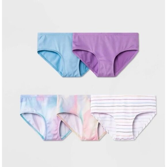Art Class Girls 5 Pack Hipster & 5 Pack Girl Shorts Underwear Bundle-Large - Picture 4 of 10